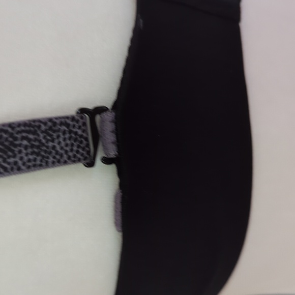 Lily of France Animal Print Underwire Convertible Bra 36D Black Gray - Picture 12 of 16